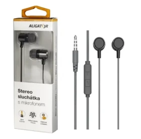 Aligator Sluchátka AE005 / Strong Bass / černá (AE005BK)