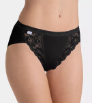 Kalhotky sloggi Chic Tai 4P černé BLACK - SLOGGI BLACK 48