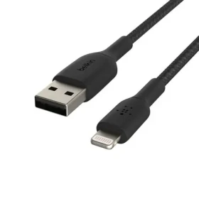 Belkin BOOST CHARGE kabel opletený USB-A na Lightning černá / 1m (CAA002bt1MBK)