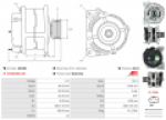 Alternátor AUDI SUV Q2 (GAB), Q3 (8U/F3) a Q5 1.6 1.9 2.0 TDI