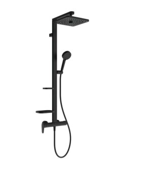 IDEAL STANDARD - Ceraflow ALU+ Sprchový set s baterií, 26x26 cm, 2 proudy, hedvábná černá BE204XG