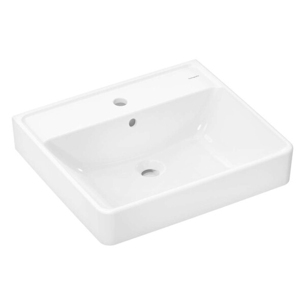 HANSGROHE - Xanuia Q Umyvadlo 60x48 cm, s přepadem, otvor pro baterii, SmartClean, bílá 61010450
