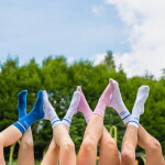 Bella Rose Ponožky Polib M(n)ě velikost S (36-39), růžová barva, textil