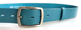 PENNY BELTS 4657 Dámský kožený opasek modrý 95cm