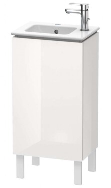 DURAVIT - L-Cube Umyvadlová skříňka 86x42x29 cm, pravá, 1 dvířka, lesklá bílá LC6273R2222
