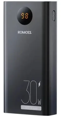 Romoss PEA30 30000mAh černá / Powerbanka / 30W / 2x USB-A + 1x USB-C + 1x Lightning + 1x microUSB (PEA30-192-2133H)