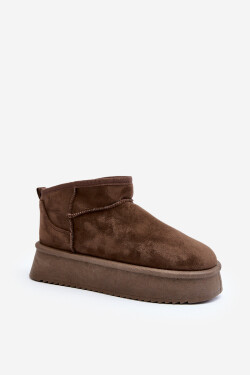 Dámské zimní boty na tlusté podrážce tmavě zelené Caliksa 40