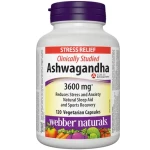 Webber Naturals Ashwagandha 3600 mg 120 kapslí (12009)