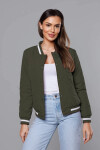 Dámská bunda typu bomber v army barvě (16M9070-136) odstíny zelené XXL (44)