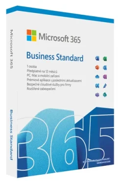 Microsoft 365 Business Standard 1 rok CZ krabicová verze KLQ-00643 nová licence