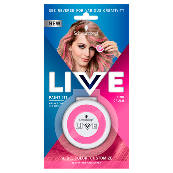 Schwarzkopf Live Paint It! smývatelná křída na vlasy Pink Crush