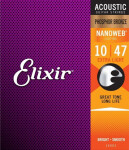 Elixir Acoustic Phosphor Bronze with NANOWEB .010 - .047