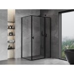 MEXEN/S - Mist T sprchový kout dveře křídlové pravá 100 x 110, černý okraj, černá 8A4T-100-110-70-70-P