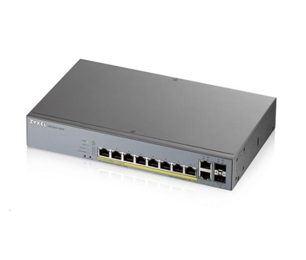 Zyxel GS1350-12HP 12 Port smart managed CCTV PoE switch, long range, 130W, 10x GbE, 2x SFP EDF_311745