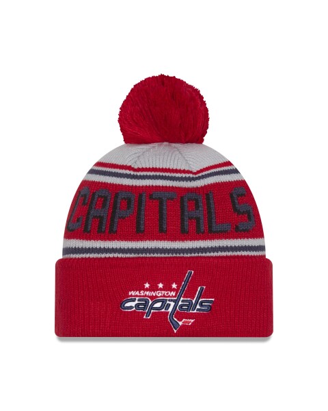 New Era Pánská zimní čepice Washington Capitals NHL Pom Wordmark