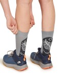 Dámské merino turistické ponožky ICEBREAKER Wmns Hike+ Light Crew Fresh Fern, Alloy/Obsidian/Snow velikost: 35-37 (S)