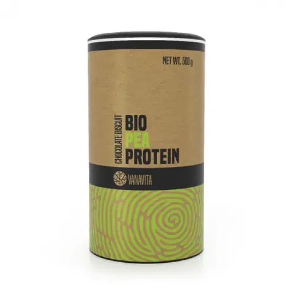 BIO Hrachový protein - VanaVita (čokoládová sušenka, 500 g) (48508-2-500g-caramelbiscuit)
