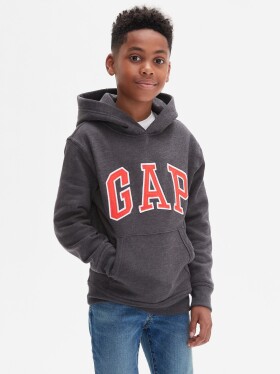 Šedá klučičí mikina GAP Logo hoodie