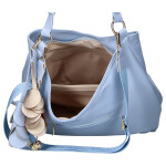 Elegantní dámská koženková kabelka LB Sandy, modrá