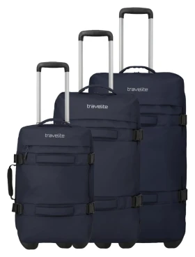 Travelite Bolonia Wheeled Duffle S,M,L Navy S: 35 l / M: 50 l / L: 75 L TRAVELITE-8000250-20