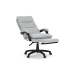 Kancelářské křeslo, synchronní mechanismus, stříbrná látka, KA-Y350 SIL