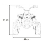 Mamido Dětská elektrická čtyřkolka Maverick ATV 2x200W žlutá