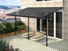 ROJA BRUCE H pergola - ŠEDÝ polykarbonát