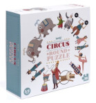 LONDJI Kruhové puzzle Cirkus - 24 pcs