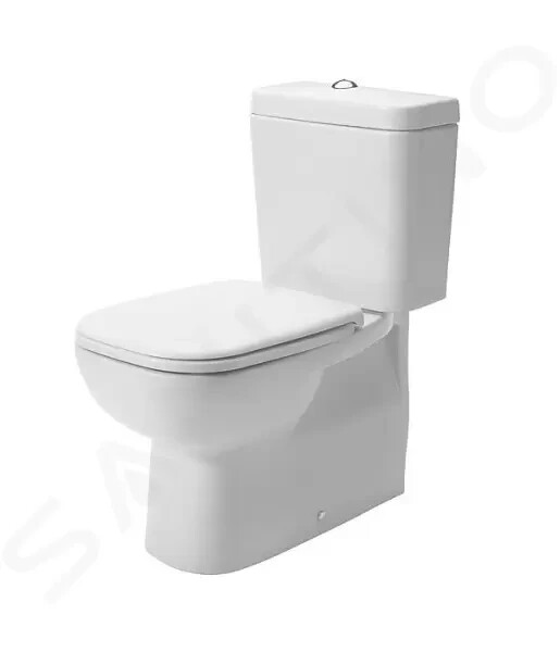 DURAVIT - D-Code WC kombi mísa, Vario odpad, s HygieneGlaze, alpská bílá 21180920002