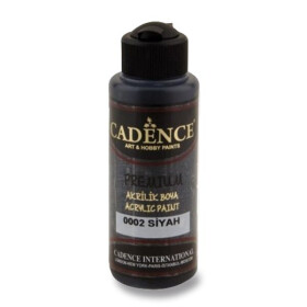 Akrylová barva Cadence Premium - černá / 120 ml