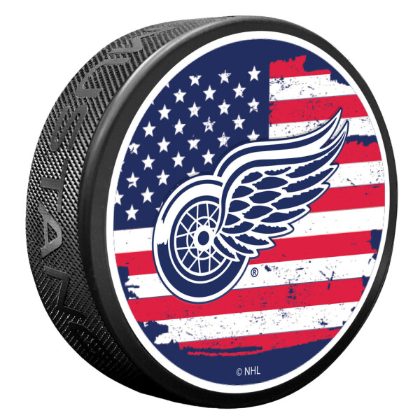 Mustang Puk Detroit Red Wings NHL Patriot