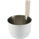 Matné vědro do sauny - bílá, 5l