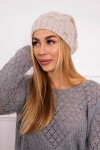 Fleecová čepice Justyna K253 light beige UNI