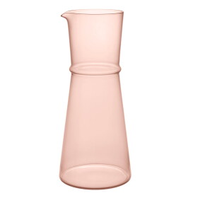 Ferm Living Skleněná karafa Boya Blush 1,35 l, růžová barva, sklo