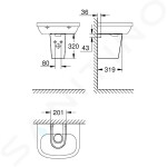 GROHE - Essence Polosloup k umyvadlu, alpská bílá 39570000