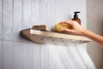 HANSGROHE - Rainfinity Šíjová sprcha s poličkou, kartáčovaný bronz 26243140