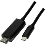 Digitus kabelový adaptér DisplayPort DP - HDMI typu A M - M 1.0 m / s blokováním DP 1.2 HDMI 2.0 / 4K / 60Hz / CE / bl (AK-340303-010-S)