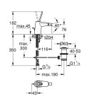 GROHE - Eurodisc Joy Páková bidetová baterie, chrom 24036000