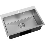 MEXEN - Solix ocelový dřez 1-bowl 650 x 450 mm, nerez 6403651000-01