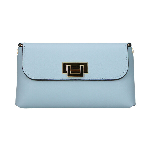 Stylová dámská kožená crossbody kabelka Clara, modrá