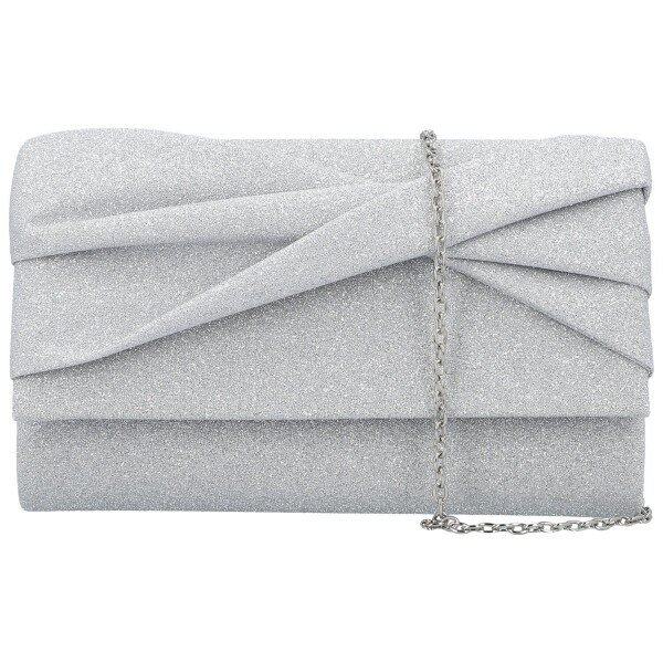 Módní dámské psaníčko Michelle Moon Chima, stříbrné