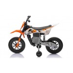 Mamido Dětská elektrická motorka Cross Pantone 361C oranžová