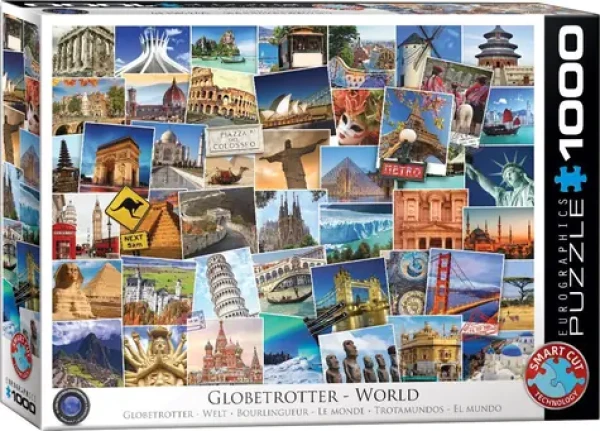 EUROGRAPHICS Puzzle Světoběžník - celý svět