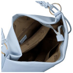 Moderní dámská koženková kabelka na rameno Bonnie, světle modrá