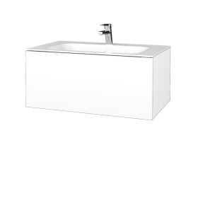 Dřevojas - Koupelnová skříňka VARIANTE SZZ 80 pro umyvadlo Finion - N01 Bílá lesk / L01 Bílá vysoký lesk 268459