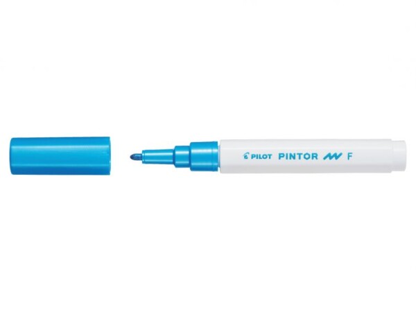 Akrylový popisovač Pilot PINTOR F 1mm - modrý metalický