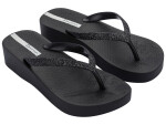 Dámské žabky s třpytivým páskem Ipanema Mesh Chic Plat Fem Black Velikost: 40