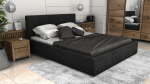 FRONTI Postel LINCOLN 160x200 černá s úložným prostorem
