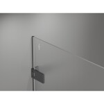MEXEN/S - Lunar-F skládací sprchové dveře levé 100 cm, transparent, grafit kartáčovaná 836-100-000-66-00-L