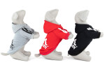 DogBaby bavlněná mikina pro psa Barva: Červená, Délka zad (cm): 25, Obvod hrudníku: 30 - 36 cm